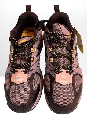 Avia Men's Talus rugged walking shoes featuring a gray and black design.